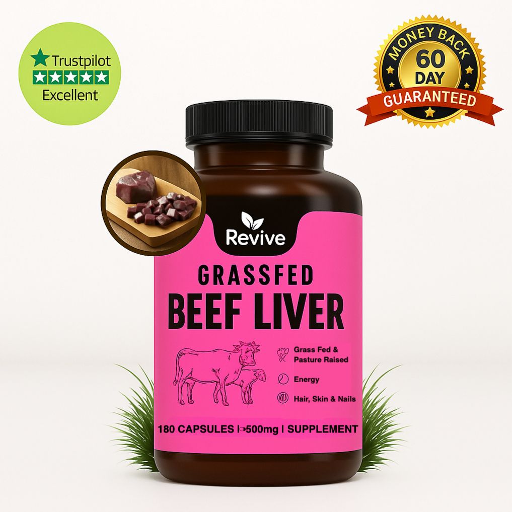 Revive™ Grass-Fed Beef Liver Superfood Capsules for Women