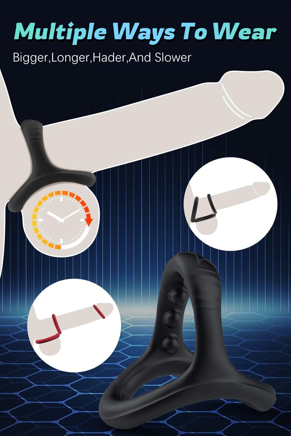 Revive™ Silicone Rings for Lasting Longer