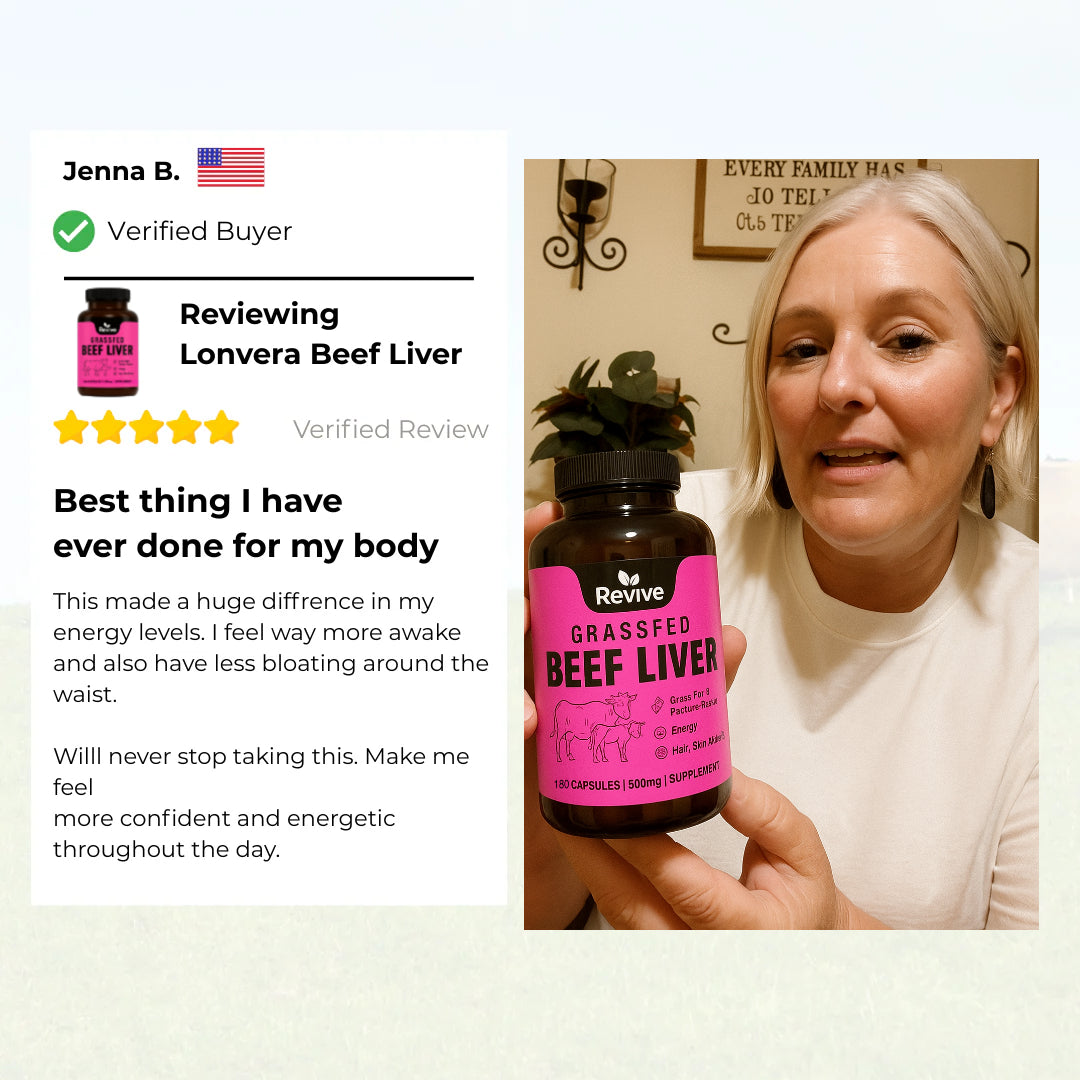 Revive™ Grass-Fed Beef Liver Superfood Capsules for Women
