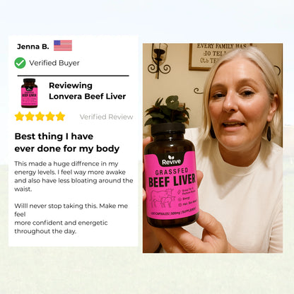 Revive™ Grass-Fed Beef Liver Superfood Capsules for Women